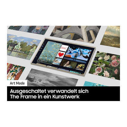 80,0cm/32" (1920x1080) Samsung The Frame GQ32LS03CBUXZG 16:9 QLED 50Hz HDMI USB WLAN Bluetooth HDR10+ Speaker Black