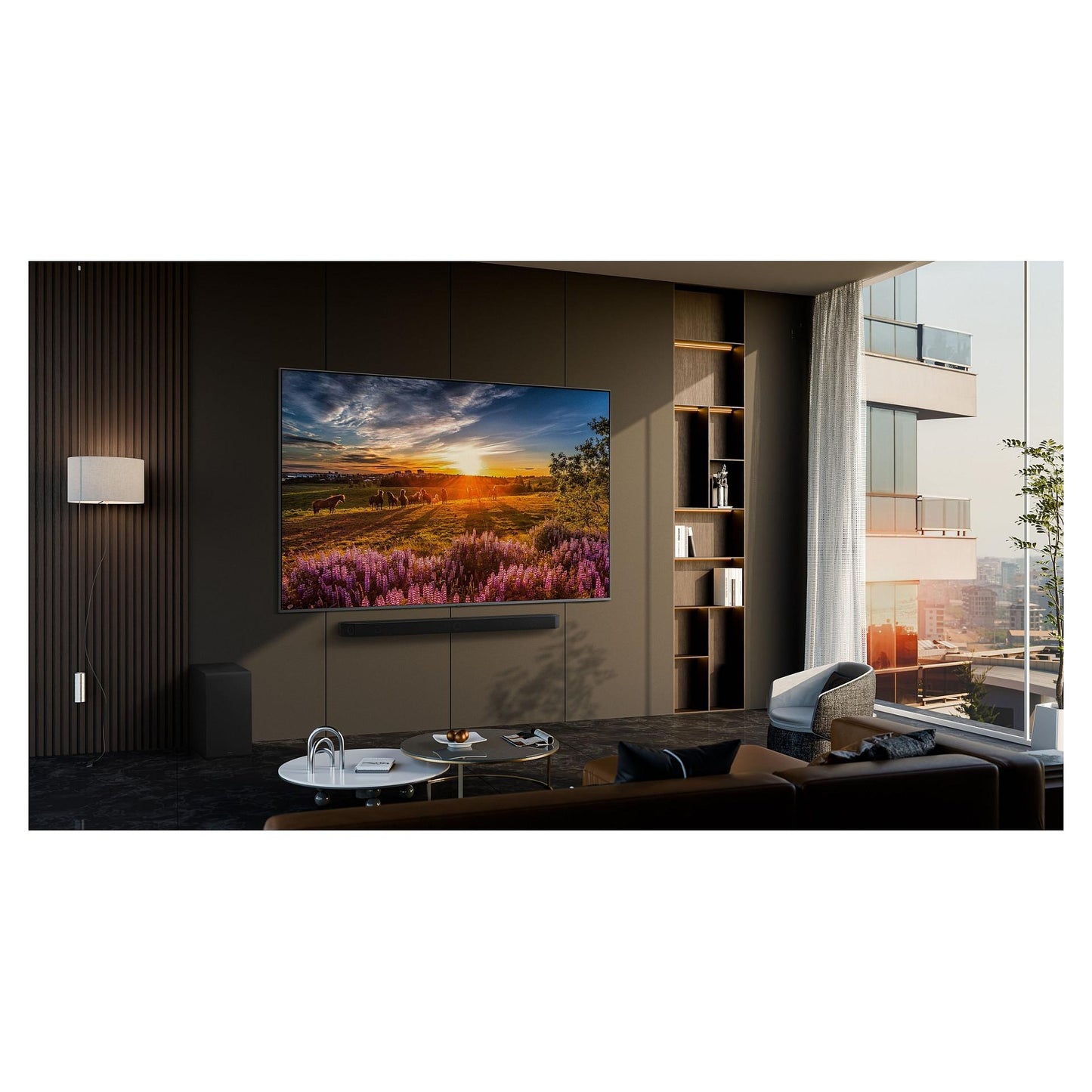 215,9cm/85" (3840x2160) Samsung GQ85Q80DATXZG 16:9 QLED 100Hz HDMI USB WLAN Bluetooth HDR10+ Speaker Titan Black
