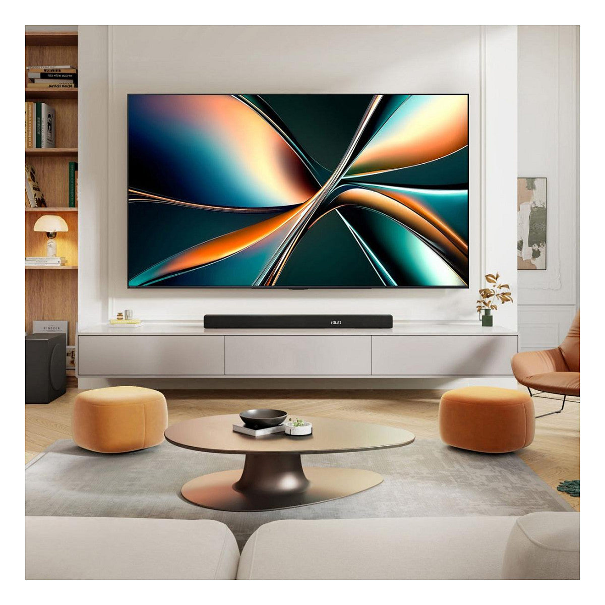254,0cm/100" (3840x2160) Hisense 100U7NQ 16:9 Mini LED 144Hz HDMI USB WLAN Bluetooth HDR10+ Adaptive Speaker Black