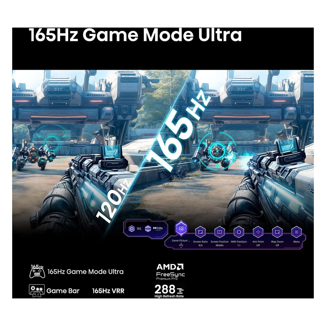 254,0cm/100" (3840x2160) Hisense 100U7NQ 16:9 Mini LED 144Hz HDMI USB WLAN Bluetooth HDR10+ Adaptive Speaker Black
