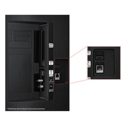 80,0cm/32" (1920x1080) Samsung GU32F6009FUXZG 16:9 LED 50Hz HDMI USB WLAN Triple Tuner HDR10 Speaker Black