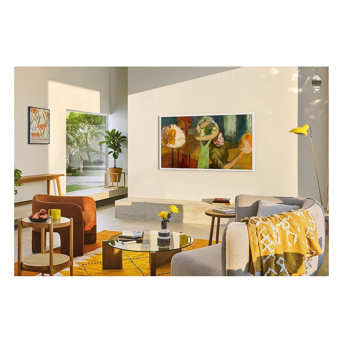 138,0cm/55" (3840x2160) Samsung The Frame GQ55LS03FAUXZG 16:9 QLED 100Hz HDMI USB WLAN Bluetooth HDR10+ Speaker Black