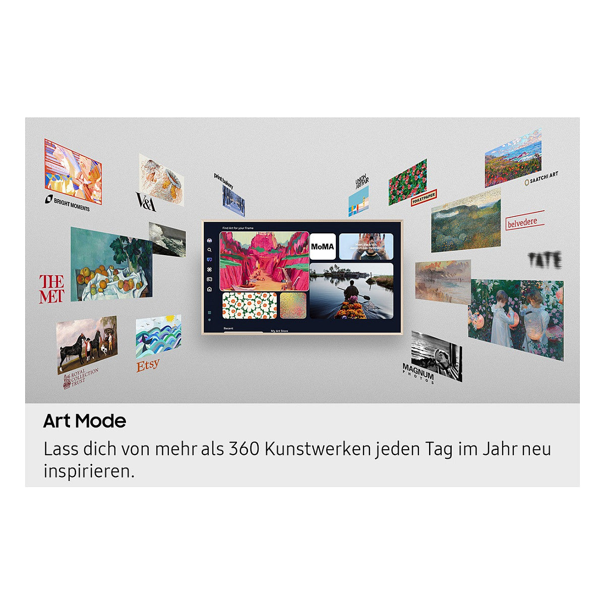 163,0cm/65" (3840x2160) Samsung The Frame GQ65LS03FWUXZG 16:9 QLED 100Hz HDMI USB WLAN Bluetooth HDR10+ Speaker White