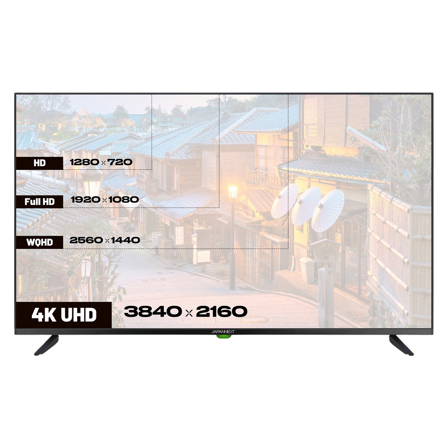 109,2cm/43" (3840x2160) JAPANNEXT JN-IPS430UHD60F 16:9 IPS 60Hz HDMI USB WLAN Speaker Black