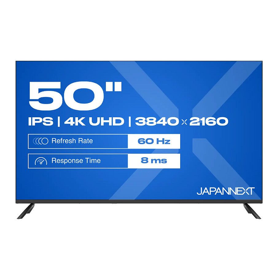 127,0cm/50" (3840x2160) JAPANNEXT JN-IPS500UHD60F 16:9 IPS 60Hz HDMI USB WLAN Speaker Black