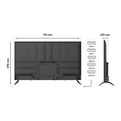 127,0cm/50" (3840x2160) JAPANNEXT JN-IPS500UHD60F 16:9 IPS 60Hz HDMI USB WLAN Speaker Black