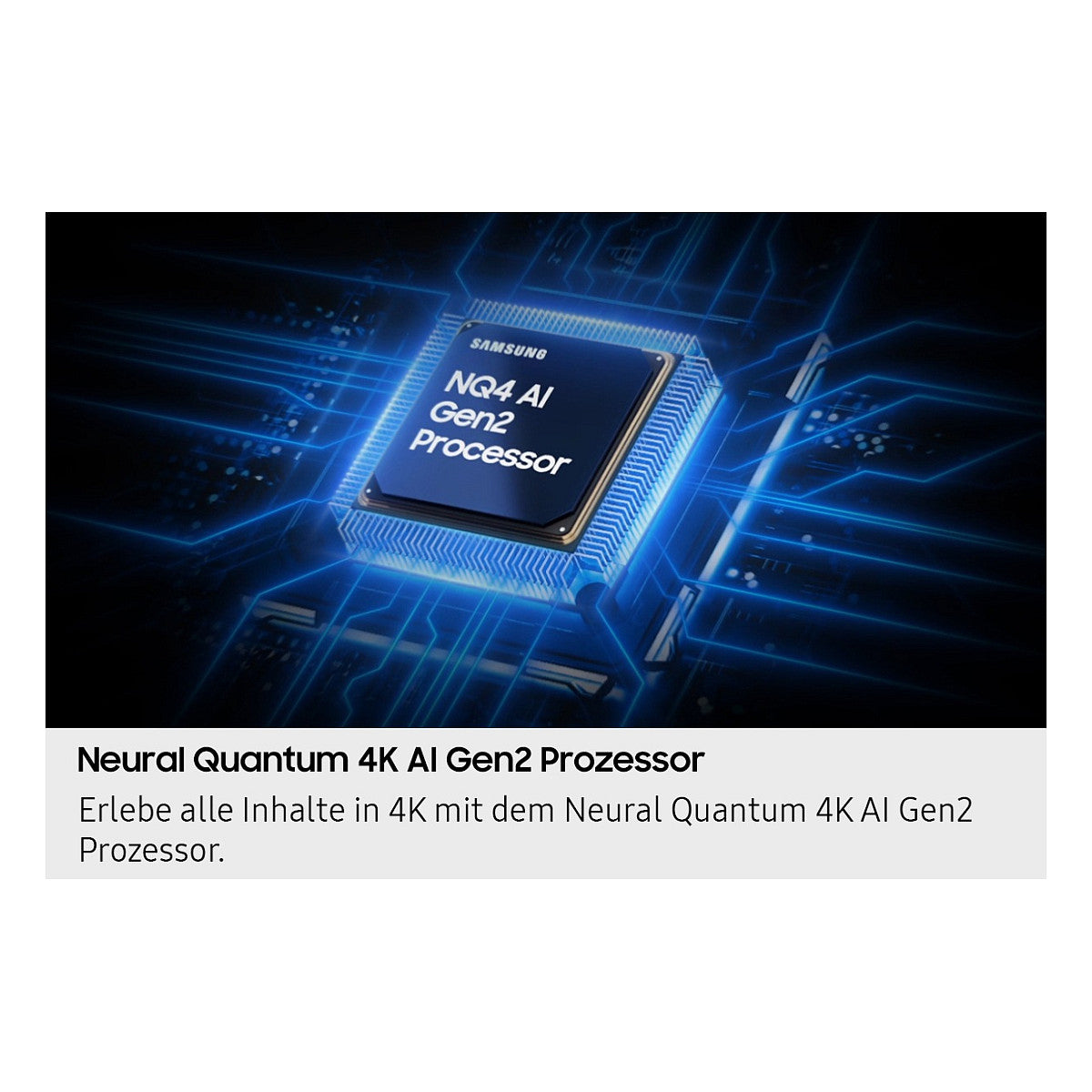 138,0cm/55" (3840x2160) Samsung GQ55QN70FAUXZG 16:9 Neo QLED 100Hz 4x HDMI 2x USB WLAN Triple-Tuner Smart TV Black