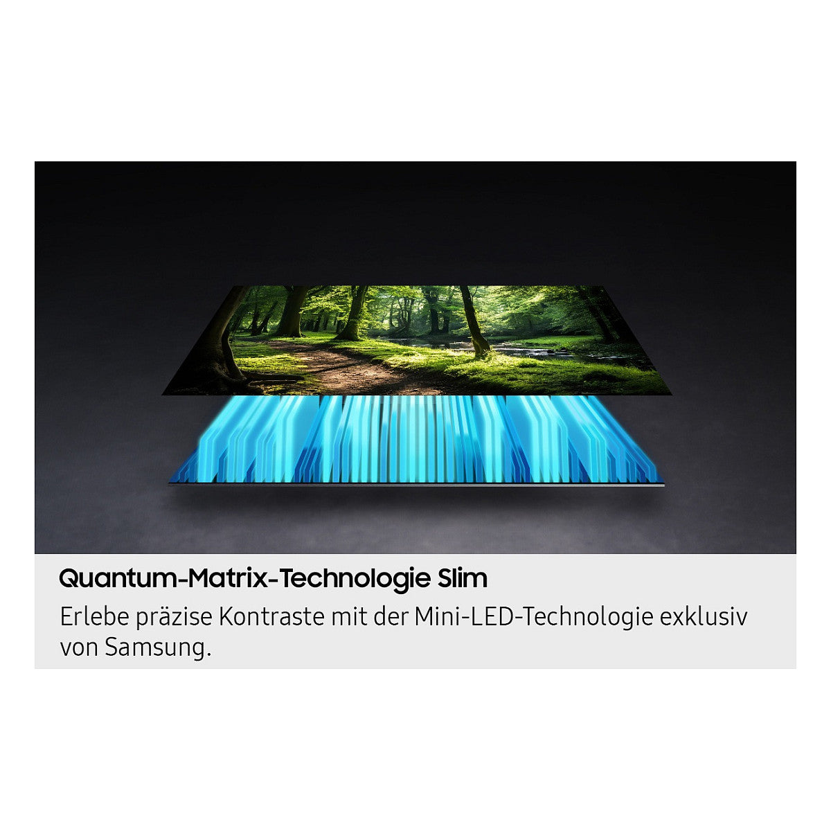 138,0cm/55" (3840x2160) Samsung GQ55QN70FAUXZG 16:9 Neo QLED 100Hz 4x HDMI 2x USB WLAN Triple-Tuner Smart TV Black