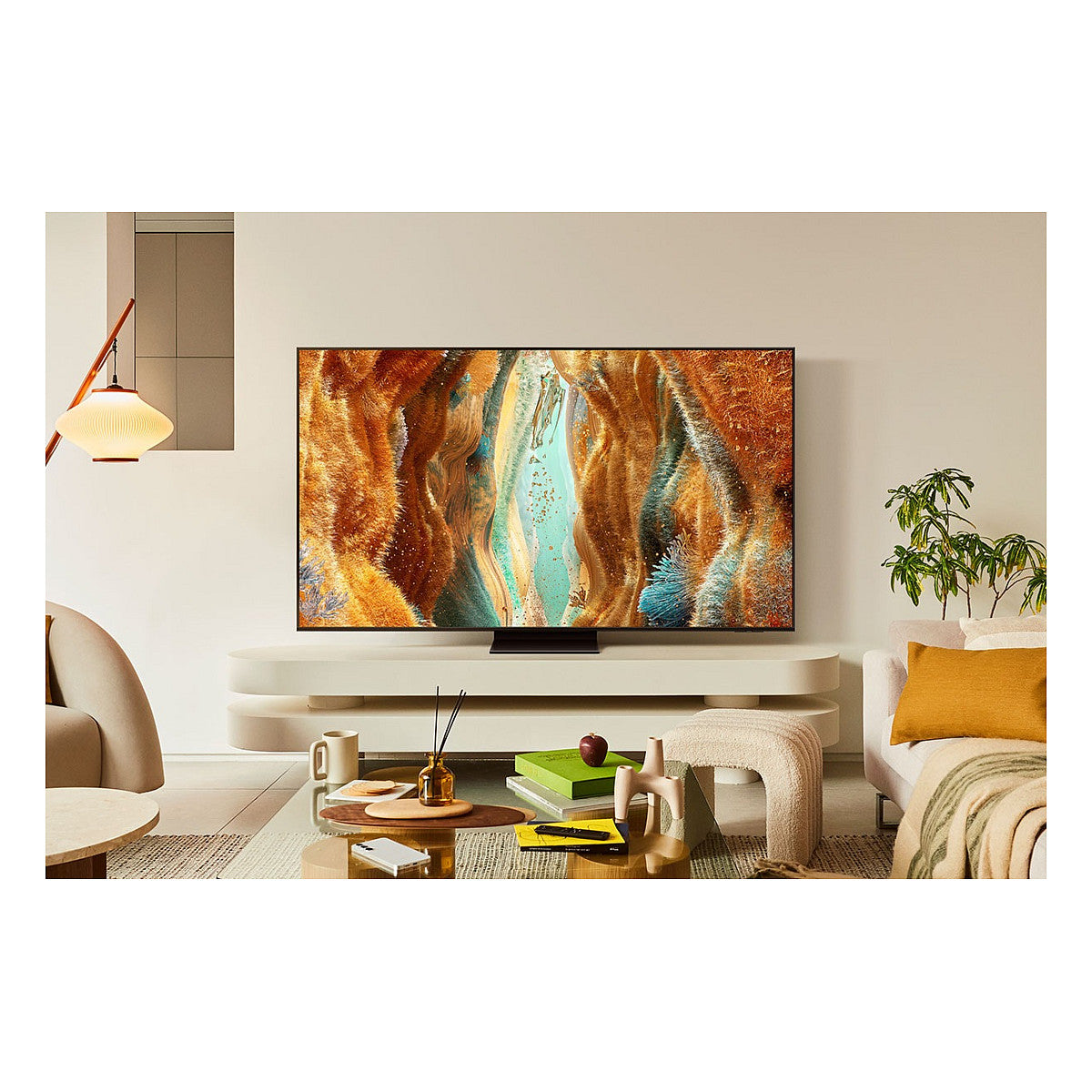 138,0cm/55" (3840x2160) Samsung GQ55QN70FAUXZG 16:9 Neo QLED 100Hz 4x HDMI 2x USB WLAN Triple-Tuner Smart TV Black