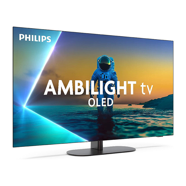 139cm/55" (3840x2160) Philips 55OLED810/12 16:9 OLED 144Hz 4x HDMI 2.1 3x USB LAN WLAN Ambilight Google TV HDR10+ Dolby Vision Black