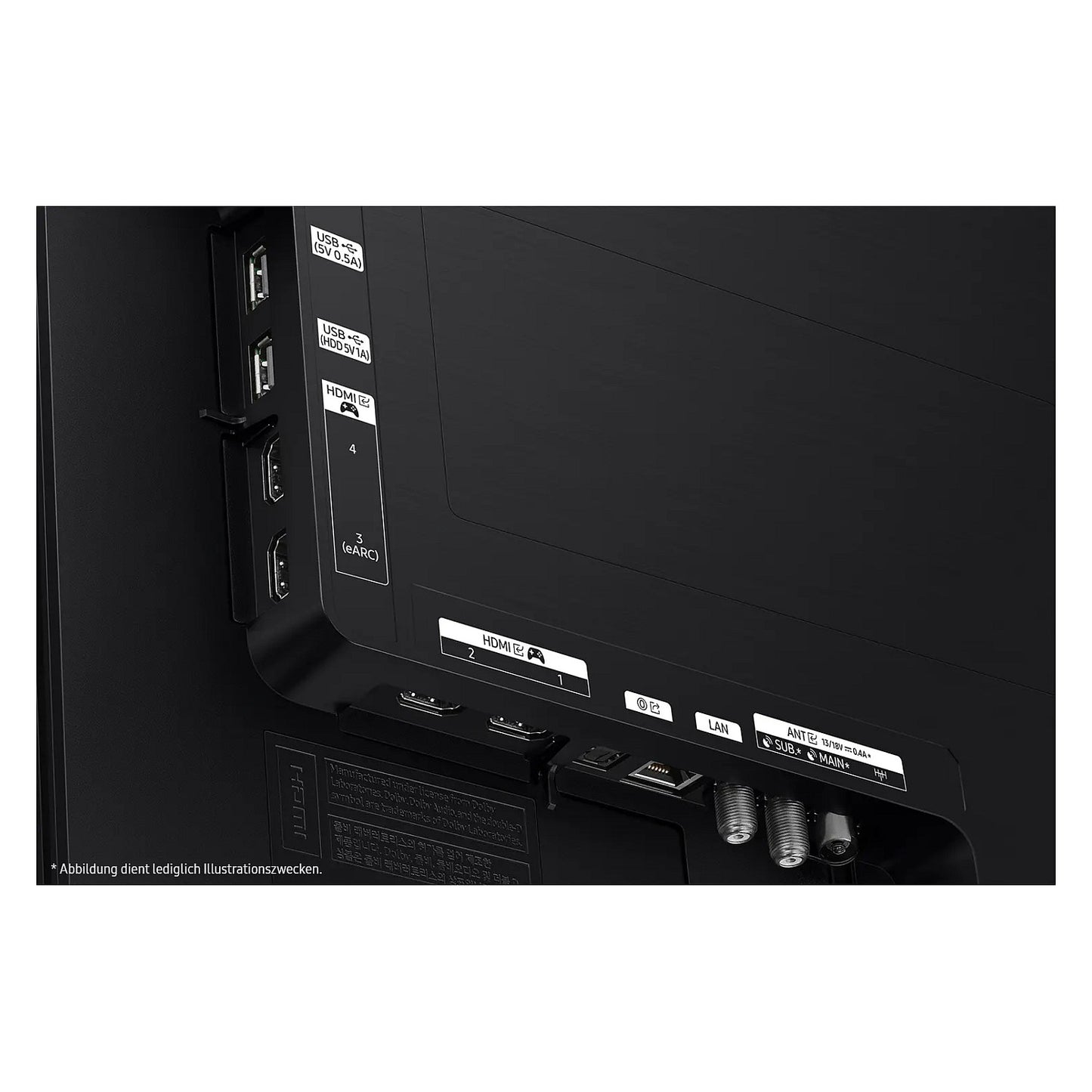 138cm/55" (3840x2160) Samsung GQ55S90FAE 16:9 OLED 144Hz 4x HDMI 2.1 2x USB LAN WLAN Twin-Tuner Dolby Atmos HDR10+ Titan Black