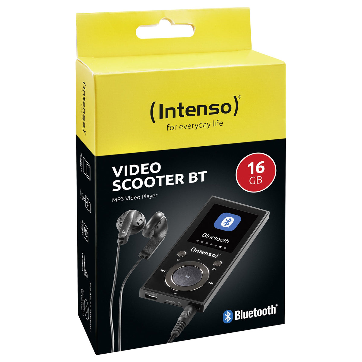 Intenso MP3 Videoplayer 1,8" Video Scooter BT 16GB Black retail