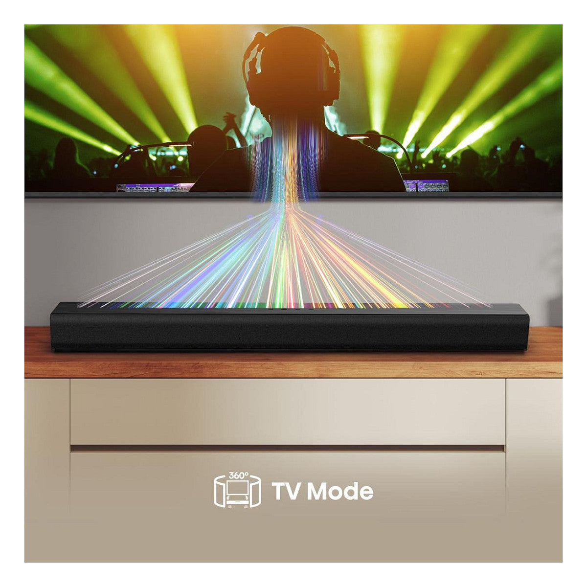 Hisense HS1000 Soundbar (schwarz, Bluetooth, HDMI, USB, AUX, Optisch)