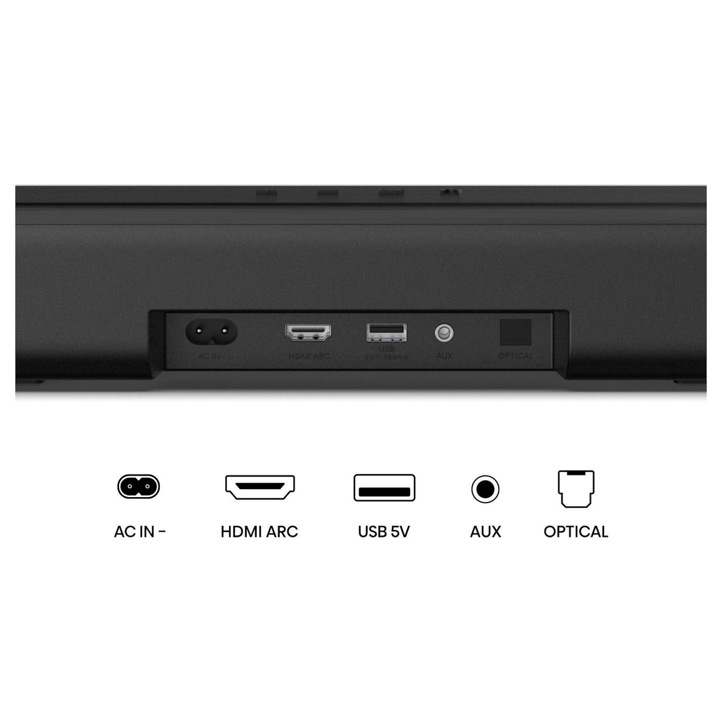 Hisense HS1000 Soundbar (schwarz, Bluetooth, HDMI, USB, AUX, Optisch)