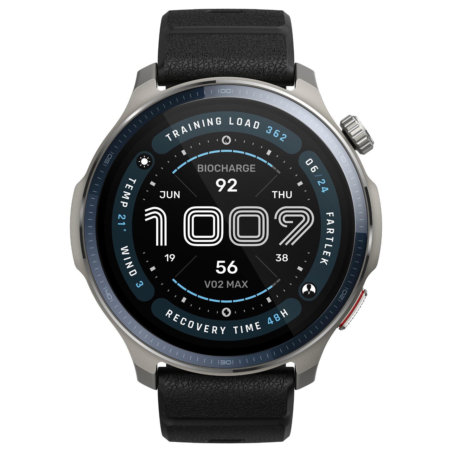 Amazfit Balance 2 48mm Black Smartwatch HYROX-Modus