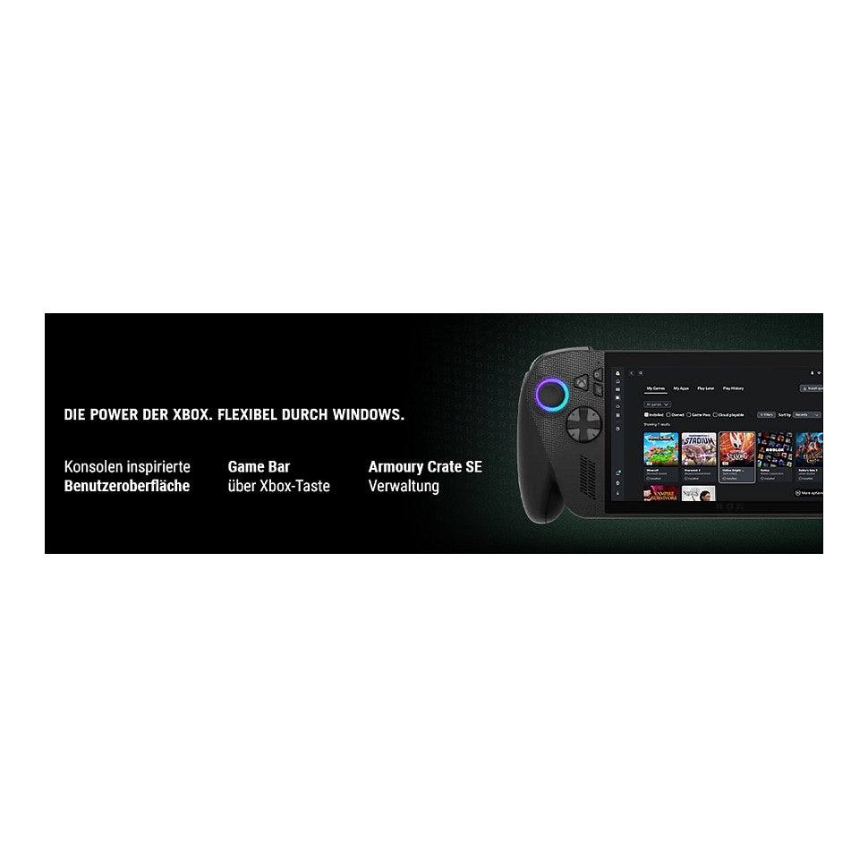 ASUS ROG Xbox Ally X RC73XA-NH011W AMD Ryzen™ AI Z2 Extreme Tragbare Spielkonsole 17,8 cm (7") schwarz