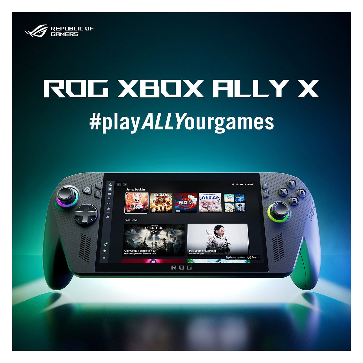 ASUS ROG Xbox Ally X RC73XA-NH011W AMD Ryzen™ AI Z2 Extreme Tragbare Spielkonsole 17,8 cm (7") schwarz