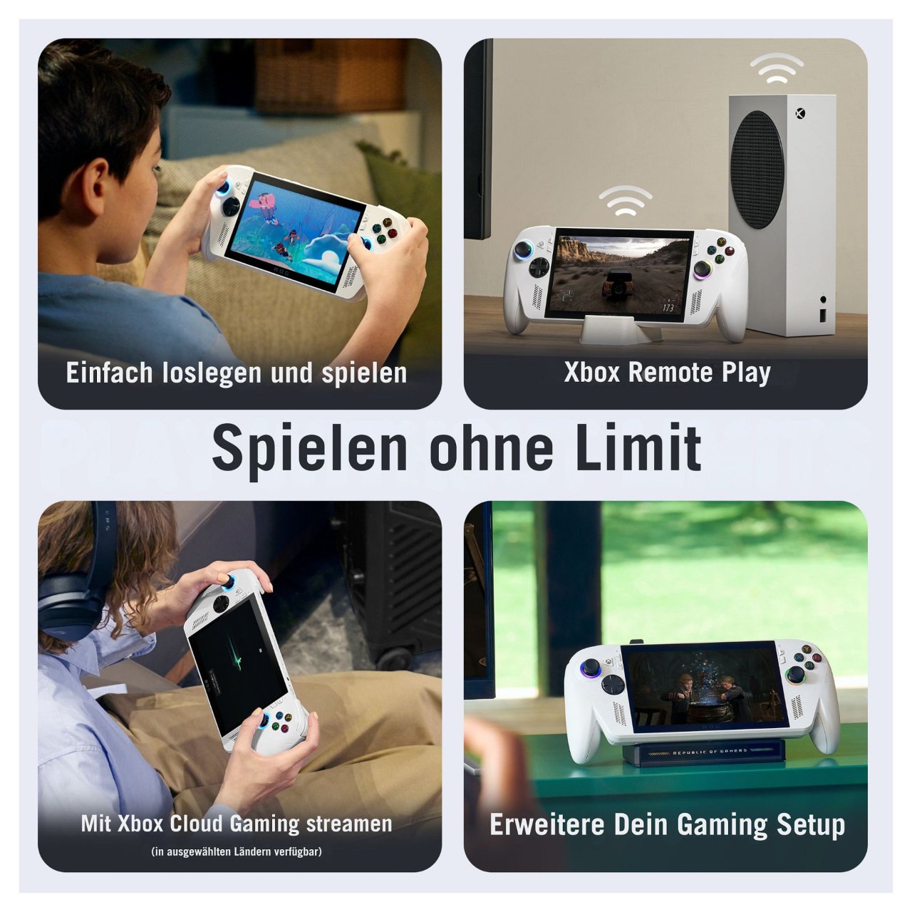 ASUS ROG Xbox Ally RC73YA-NH002W AMD Ryzen™ Z2 A Tragbare Spielkonsole 17,8 cm (7") weiß