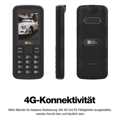AGM by Bea-fon M9 Bartype (4G) rugged (IP68/IP69K/MIL-STD-810H