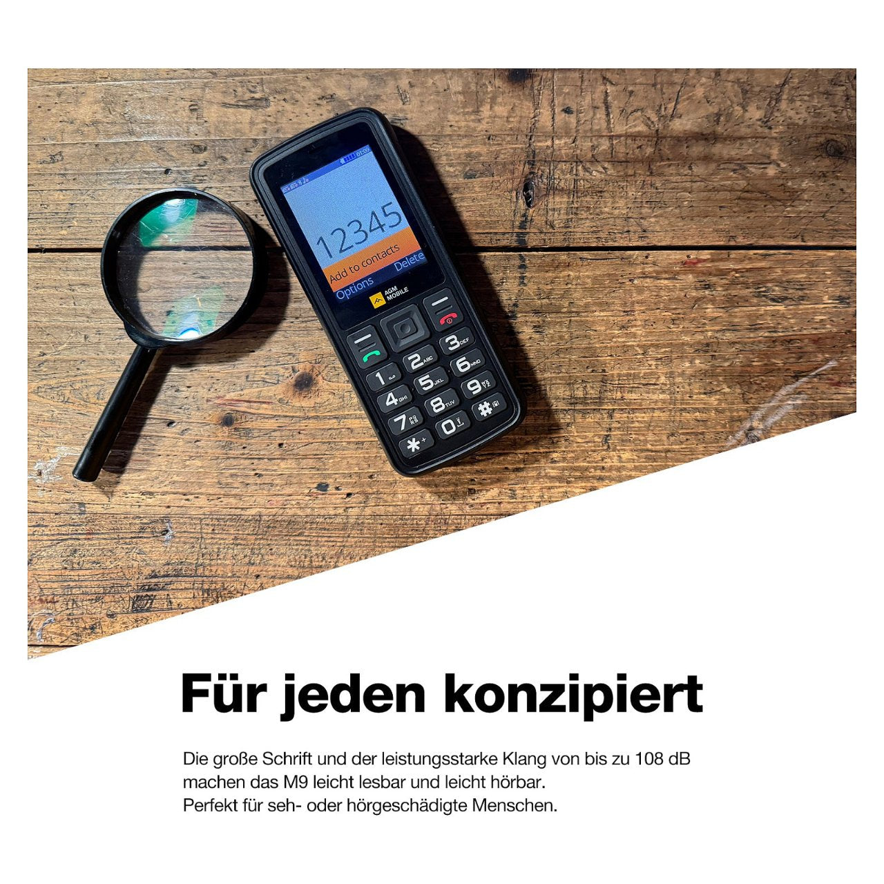 AGM by Bea-fon M9 Bartype (4G) rugged (IP68/IP69K/MIL-STD-810H