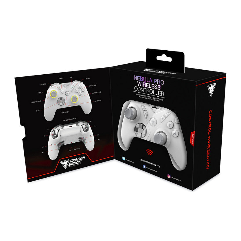 Dragonshock Controller Nebula Pro Wireless weiß Switch
