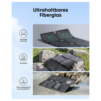 Anker SOLIX PS60 Solarkollektor compact, portable 60 Watt black
