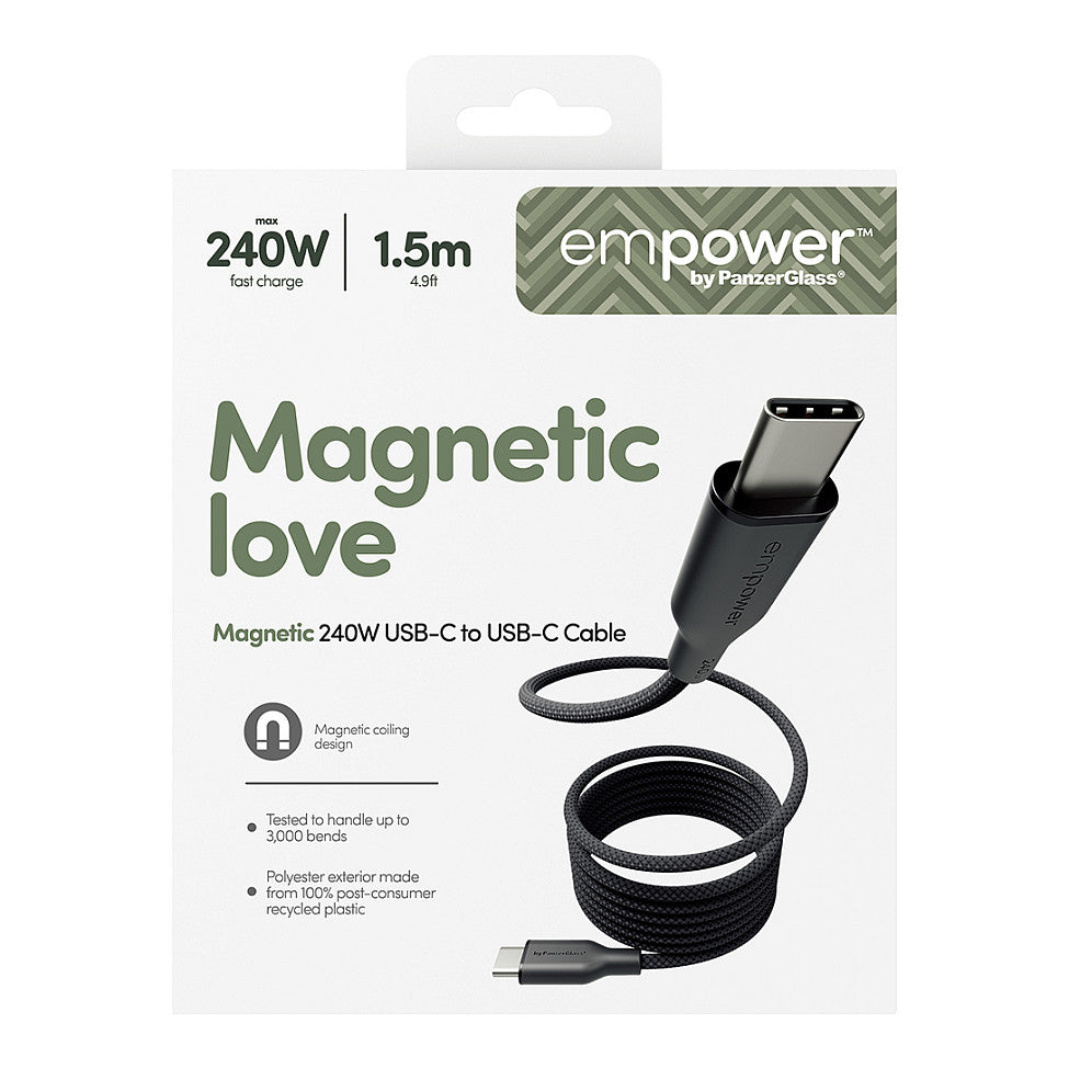 Panzerglass MAGNETIC 240W USB-C TO USB-C