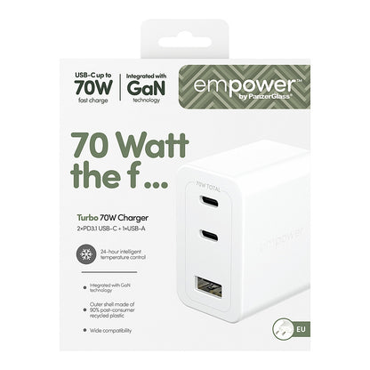 Panzerglass TURBO 70W MULTIPLE CHARGER INCL