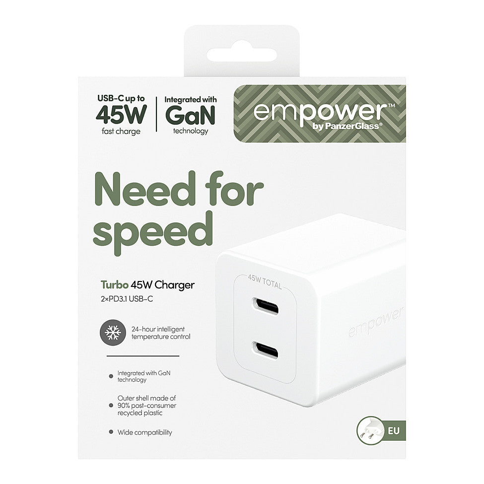 Panzerglass TURBO 45W CHARGER INCL.