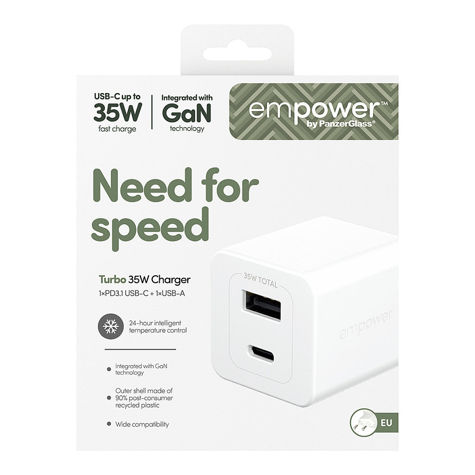 Panzerglass TURBO 35W CHARGER INCL. USB-C