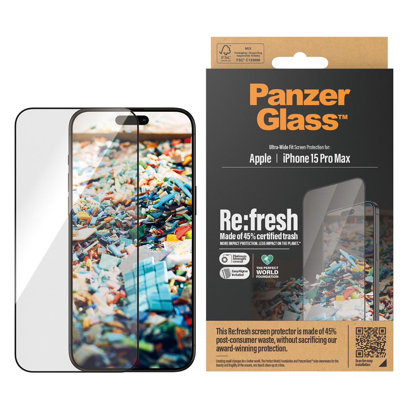 Panzerglass PanzerGlass iPhone 15 Pro Max, Refresh, UWF w. Aligner