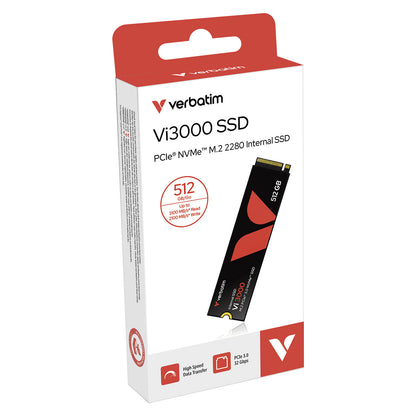 M.2 512GB Verbatim interne SSD PCIe 3.0 2280 Vi3000
