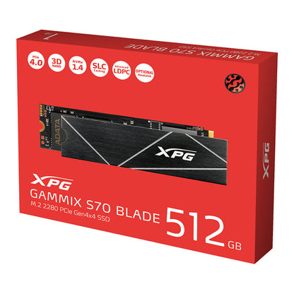 M.2 512GB ADATA XPG GAMMIX S70 Blade - intern - 2280 PCIe 4.0 x4 (NVMe)