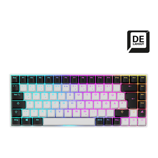 Sharkoon SKILLER SGK50 S3 (wei, DE-Layout, Gateron Red)