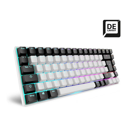 Sharkoon SKILLER SGK50 S3 (wei, DE-Layout, Gateron Red)