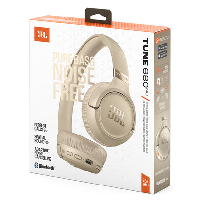 JBL Tune 680NC noice cancelling Bluetooth On-Ear Kopfhörer beige