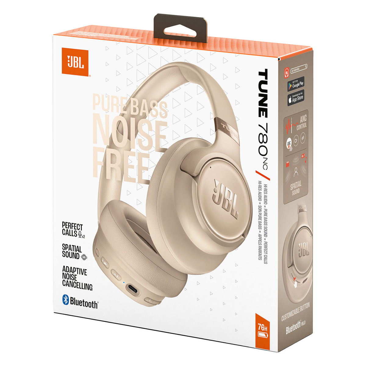 JBL Tune 780NC noice cancelling Bluetooth Over-Ear Kopfhörer beige