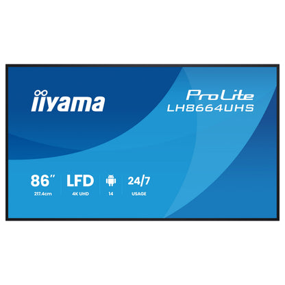 iiyama 217,4cm(85,6") LH8664UHS-B3AG 16:9 2xHDMI+USB-C (Speditionsversand)