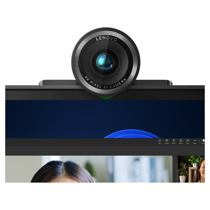 LENOVO 4K Pro Webcam 4K Adjustable FOV90/78/65 Directional Microphone AutoFocus HDR AI Framing/Face USB-C/A 1.5m Detachable Cable