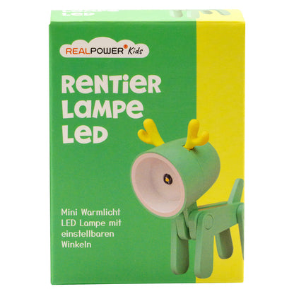 RealPower LED-Tier Taschenlampe Green Deer