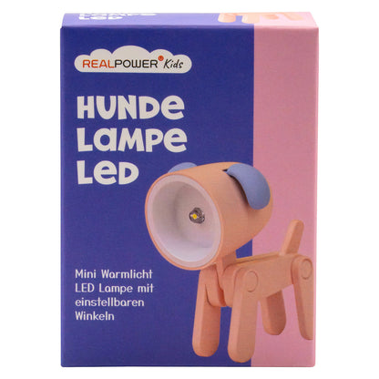 RealPower LED-Tier Taschenlampe Pink dog