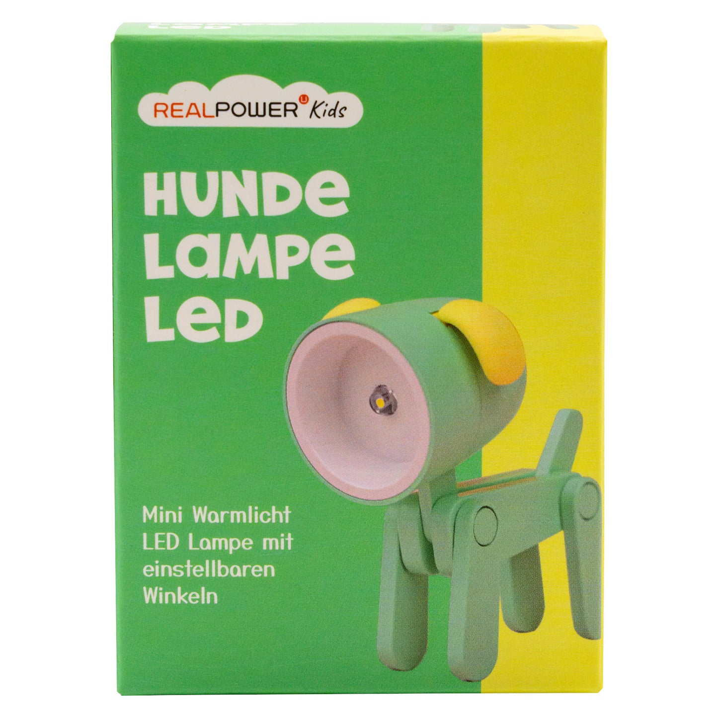 RealPower LED-Tier Taschenlampe Green dog
