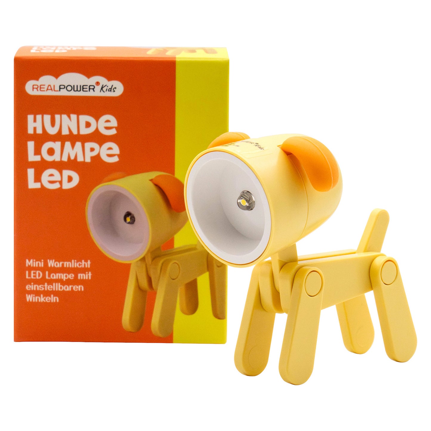RealPower LED-Tier Taschenlampe Yellow dog