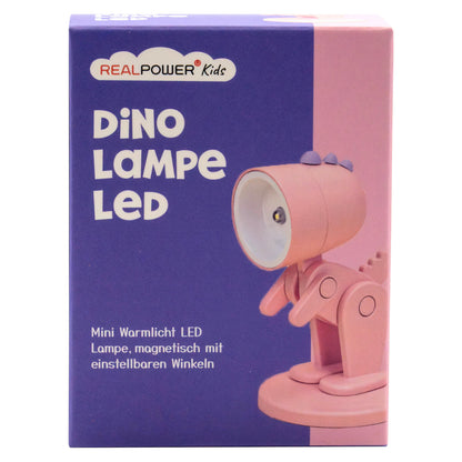 RealPower LED-Tier Taschenlampe Pink dino mit Sockel