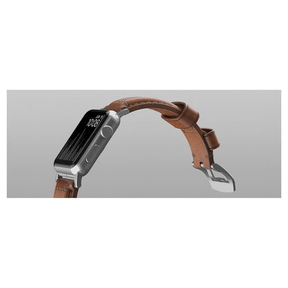Nomad Strap Trad. Lthr. Brown Connect. Silver 42/44/45/49mm