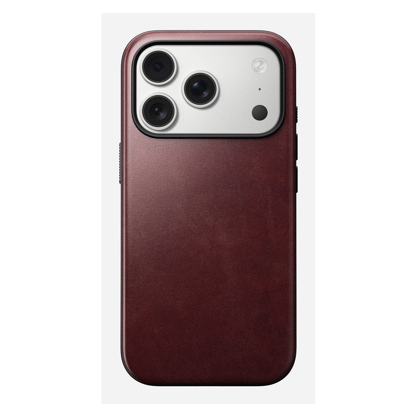 Nomad Modern Leather Case iPhone 17 Pro Burgundy Horween