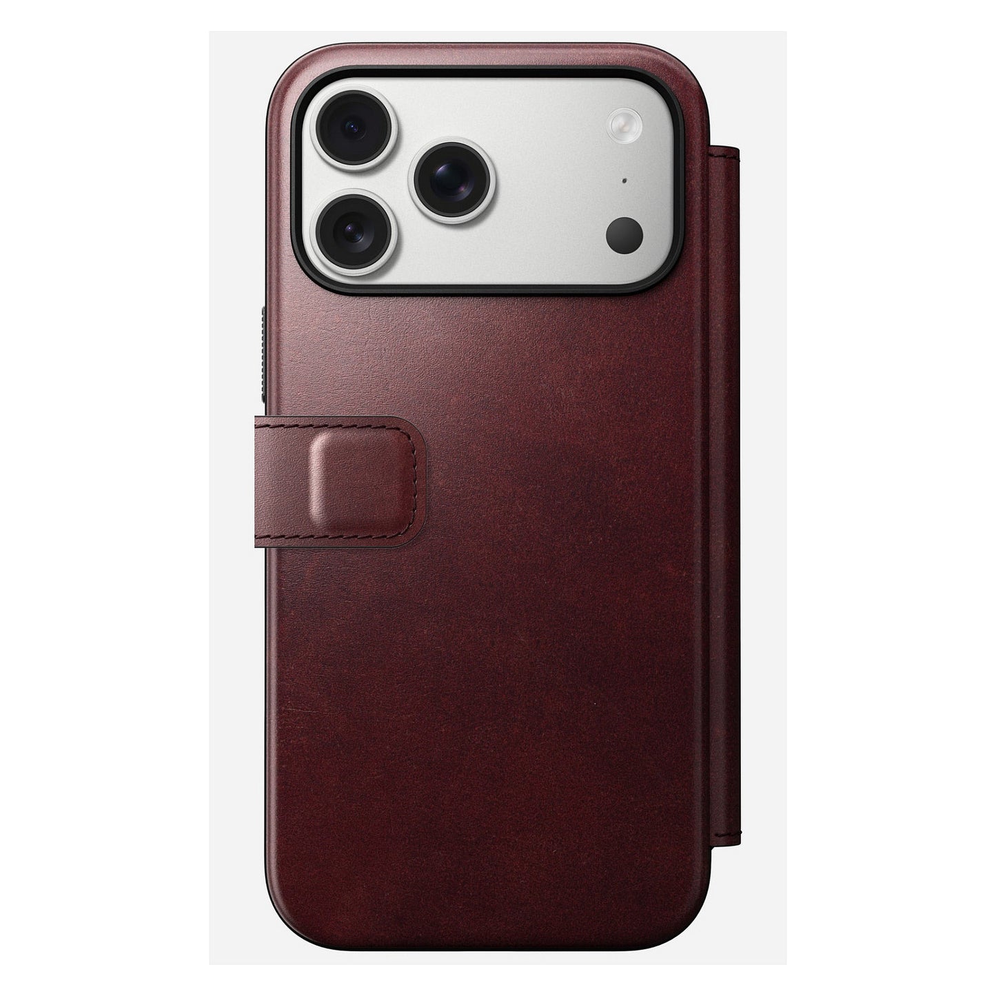 Nomad Modern Leather Folio iPhone 17 Pro Max Burgundy H.