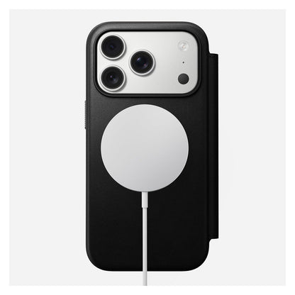 Nomad Modern Leather Folio iPhone 17 Pro Black