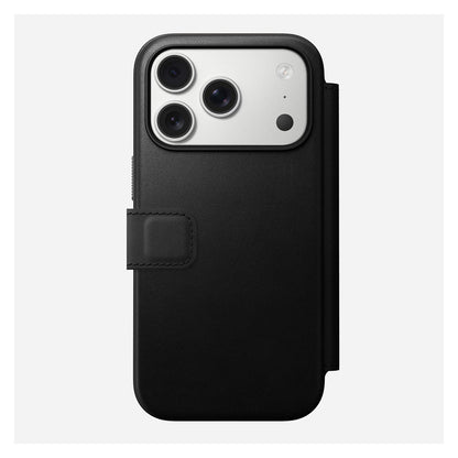 Nomad Modern Leather Folio iPhone 17 Pro Black