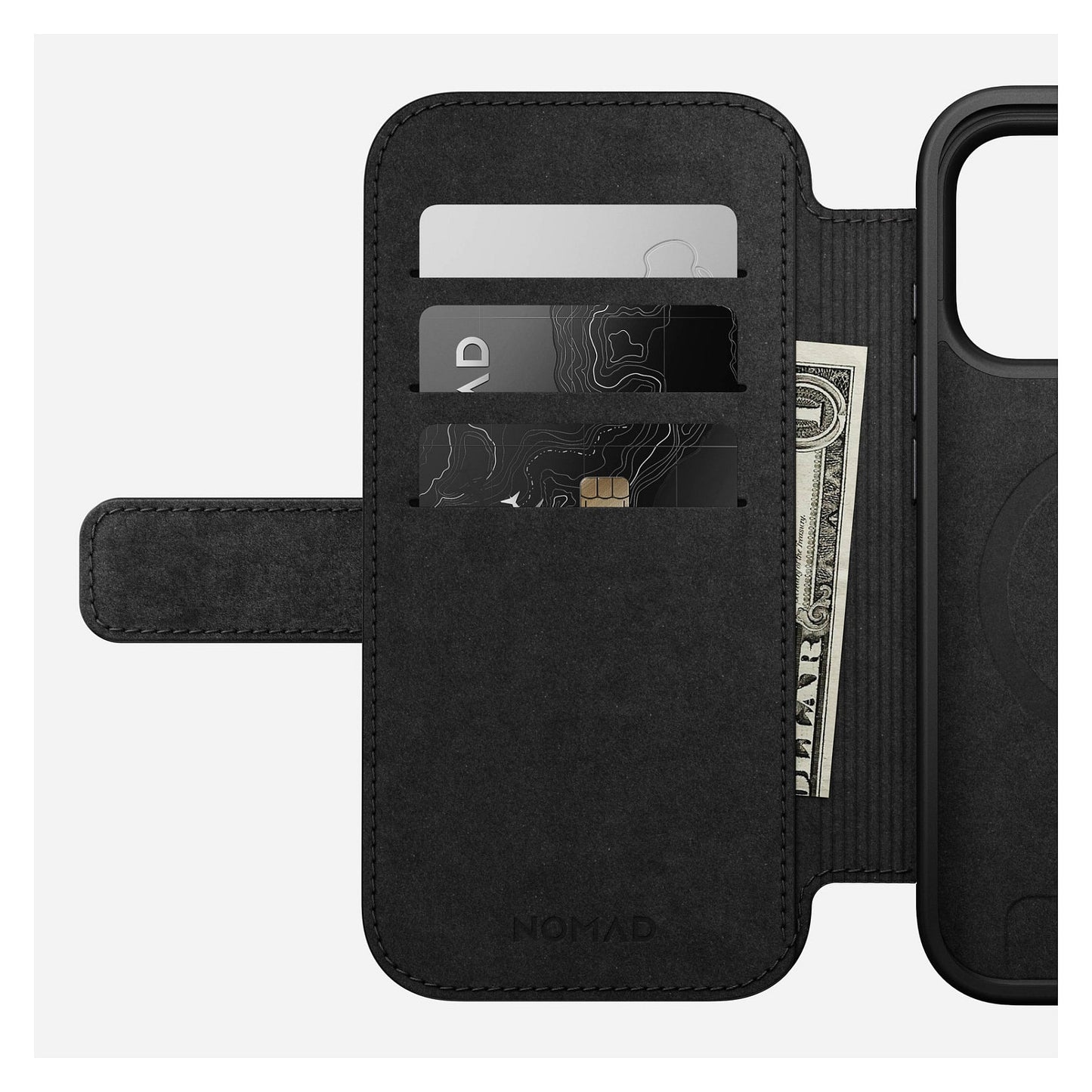 Nomad Modern Leather Folio iPhone 17 Pro Black